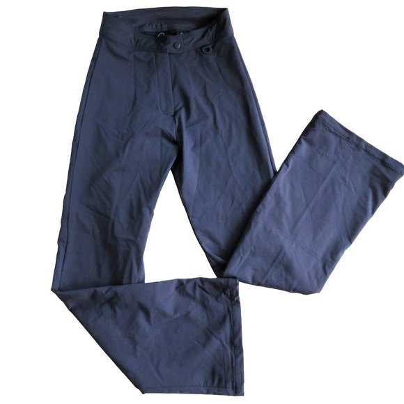 Vintage 80s HEAD Snowboarding Ski Pants S Black High Rise Zip Stretch Russia - Picture 2 of 12